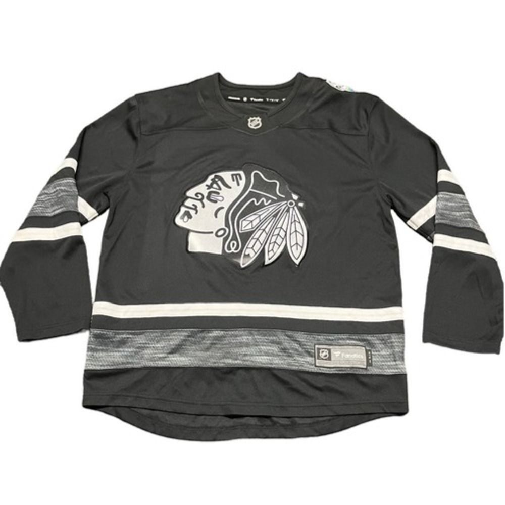 Chicago Blackhawks 2019 All Star San Jose Game Black Fanatics Jersey Size M‎